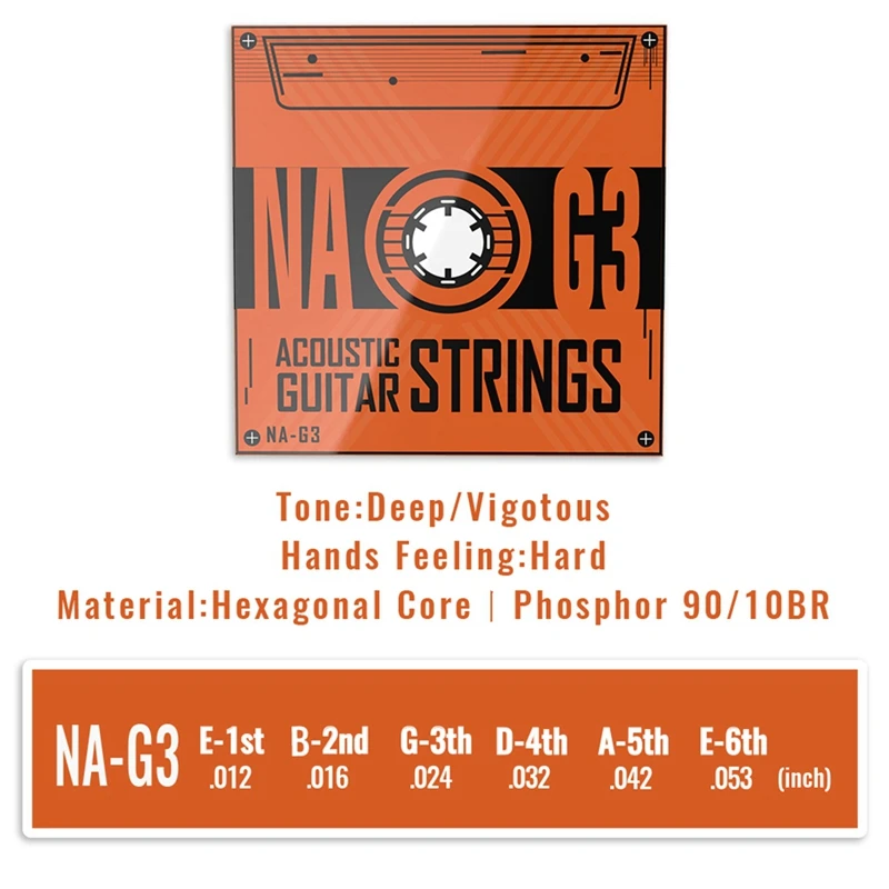 NAOMI Professional Acoustic Guitar Strings Set Guitar String Phosphorus Copper Coating Acoustic Guitar String
NAOMI Professional Acoustic Guitar Strings Set Guitar String Phosphorus Copper Coating Acoustic Guitar String