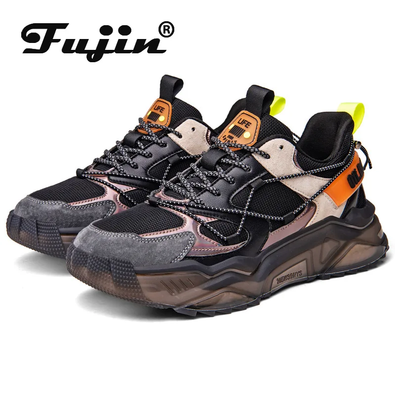 Fujin Unisex Women Men Dad Shoes Chunky Sneakers Genuine Leather Comfortable Breathable Walking Leisure Casual Comfy Shoes
Fujin Unisex Women Men Dad Shoes Chunky Sneakers Genuine Leather Comfortable Breathable Walking Leisure Casual Comfy Shoes
