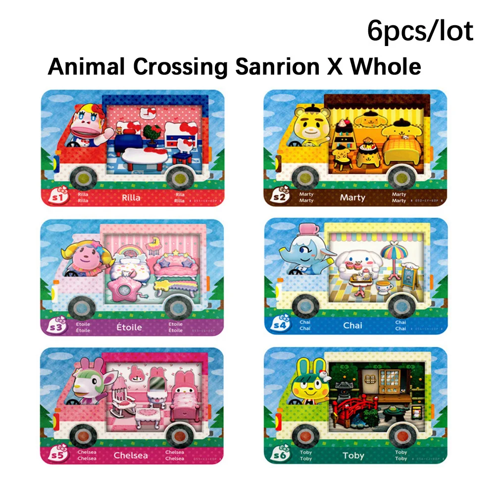 Sanrioed Animal Crossing Amxxbo Card Sanrioed X Whole set-6 pcs /lot S1-S6 NFC Card New Leaf Card for NS Games Switch
Sanrioed Animal Crossing Amxxbo Card Sanrioed X Whole set-6 pcs /lot S1-S6 NFC Card New Leaf Card for NS Games Switch