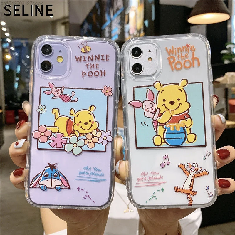 Disney Ins Winnie Pooh Bear Piggy Piglet Transparent Cartoon Case For Iphone 13 Pro Max 12 11 XS 7 8 Plus SE2 6s Soft Back Cover
Disney Ins Winnie Pooh Bear Piggy Piglet Transparent Cartoon Case For Iphone 13 Pro Max 12 11 XS 7 8 Plus SE2 6s Soft Back Cover
