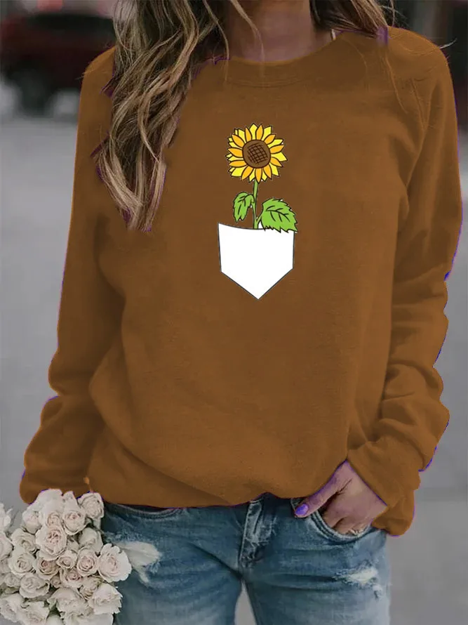 Women Hoodie Pocket Sunflower Printed Hoodies Women Fleece Long Sleeve O Neck Loose Sweatshirt Girls Pullovers Autumn Winter
Women Hoodie Pocket Sunflower Printed Hoodies Women Fleece Long Sleeve O Neck Loose Sweatshirt Girls Pullovers Autumn Winter