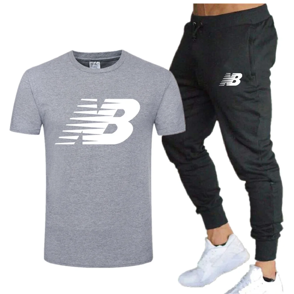 2021 Summer Brand Sportswear Men's Set Cotton Short-Sleeved T-Shirt + Pants Two-Piece Jogging Fitness Fashion Casual Sportswear
2021 Summer Brand Sportswear Men's Set Cotton Short-Sleeved T-Shirt + Pants Two-Piece Jogging Fitness Fashion Casual Sportswear