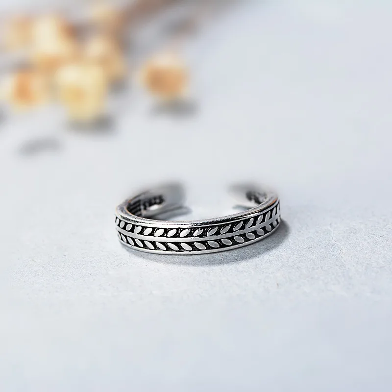 YAOLOGE 925 Sterling Silver Fashion Retro Olive Leaf Design Open Ring Ladies Men's Fashion Jewelry Gifts Wholesale
YAOLOGE 925 Sterling Silver Fashion Retro Olive Leaf Design Open Ring Ladies Men's Fashion Jewelry Gifts Wholesale