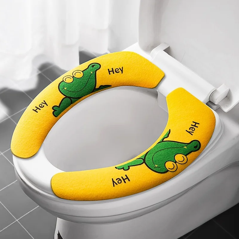 Self-adhesive Toilet Seat Cushion Crystal Velvet Washable Household Commode Cartoon Printed Toilet Mat for Bathroom Washroom
Self-adhesive Toilet Seat Cushion Crystal Velvet Washable Household Commode Cartoon Printed Toilet Mat for Bathroom Washroom
