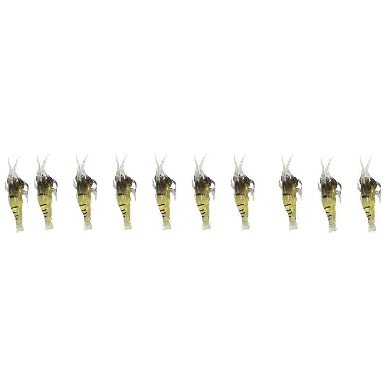 10 Pcs Shrimp Fishing Simulation Soft Prawn Lure Hook Tackle Bait Sea Fishing Lures
10 Pcs Shrimp Fishing Simulation Soft Prawn Lure Hook Tackle Bait Sea Fishing Lures