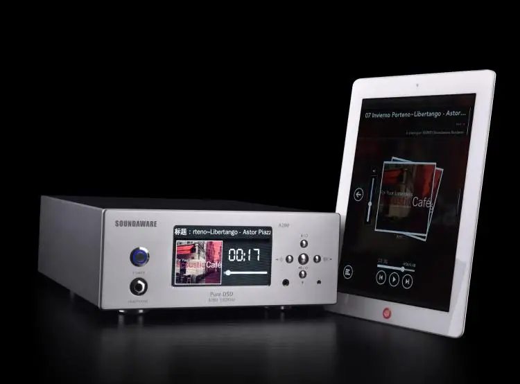 Soundaware A280 1 Bit HIFI Lossless Network Integrated Music Player DSD128 192khz PCM Independent DAC Headphone AMP
Soundaware A280 1 Bit HIFI Lossless Network Integrated Music Player DSD128 192khz PCM Independent DAC Headphone AMP