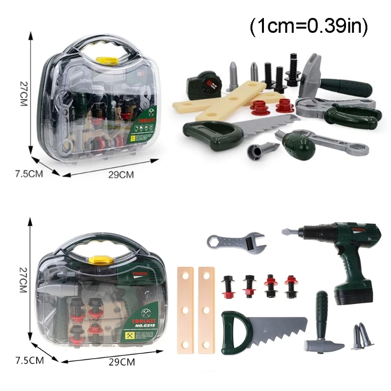 Children Toolbox Kit Simulation DIY Repair Tool Set Boys Play House Interactive Game Enlightenment Engineering Toy
Children Toolbox Kit Simulation DIY Repair Tool Set Boys Play House Interactive Game Enlightenment Engineering Toy