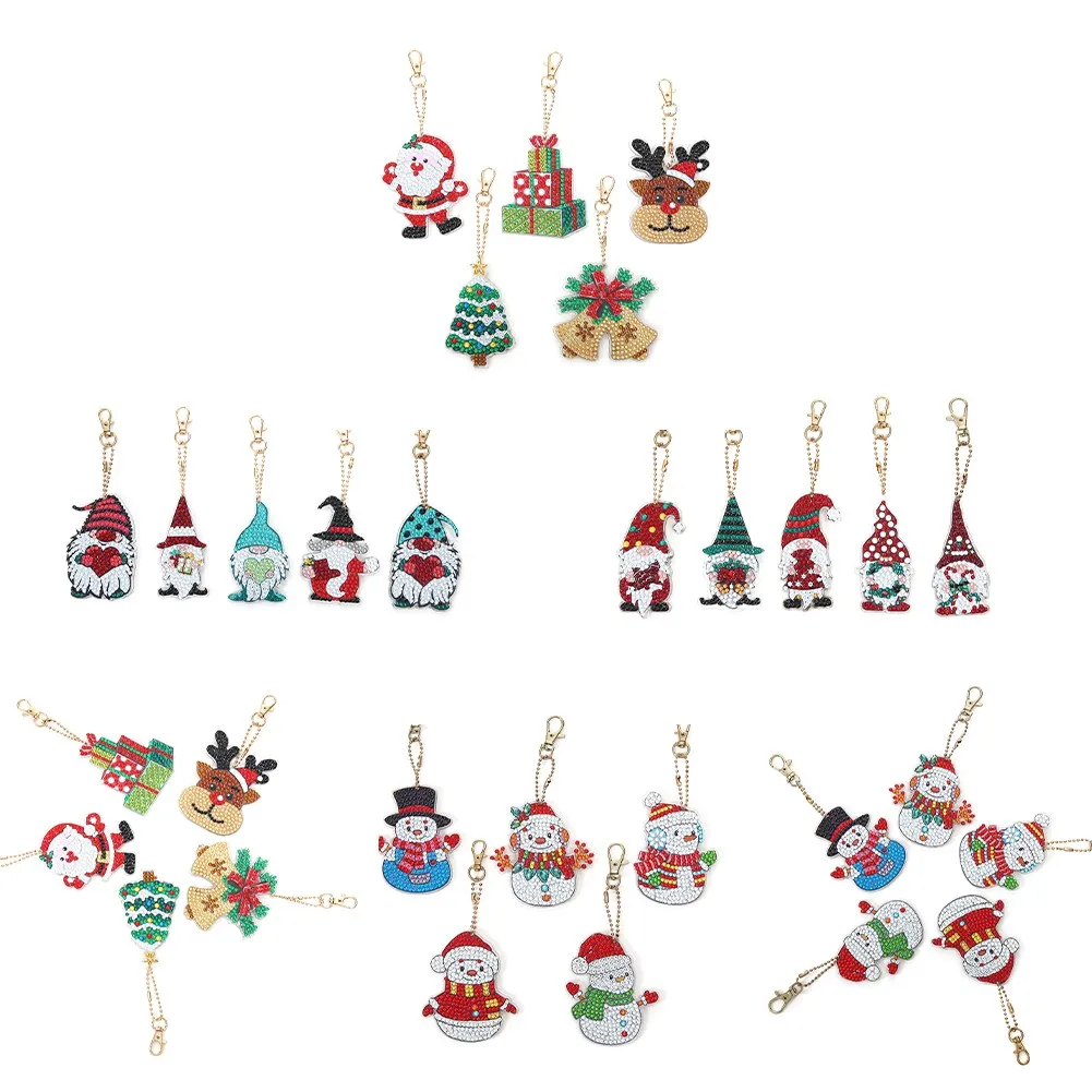 5 Pcs 5D DIY Full Diamond Painting Keychain Xmas Keyring Art Craft Key Bag Decor For DIY Christmas 2022 New Year Gifts
5 Pcs 5D DIY Full Diamond Painting Keychain Xmas Keyring Art Craft Key Bag Decor For DIY Christmas 2022 New Year Gifts