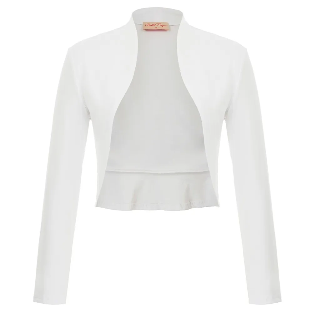 Belle Poque Elegant Jacket Women Vintage Coats Slim Formal Party Evening Ruffled Hem Bolero Long Sleeve Open Front Cotton Shrug
Belle Poque Elegant Jacket Women Vintage Coats Slim Formal Party Evening Ruffled Hem Bolero Long Sleeve Open Front Cotton Shrug