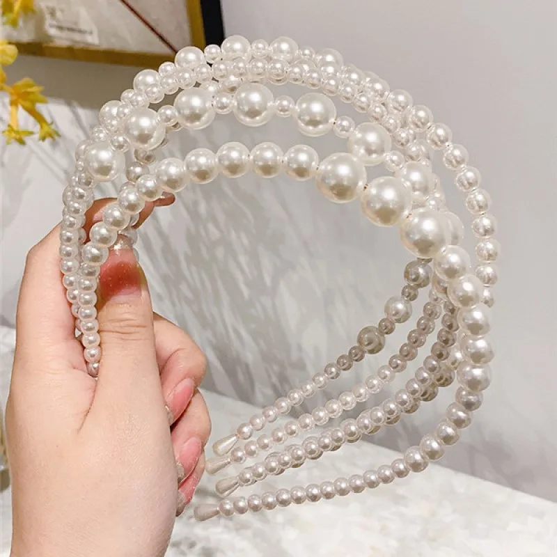 1Pcs Full Pearl Headbands for Women Hairbands Girls Vintage Retro Korea Hair Accessories Headwear Bow Wholesale Beauty Headdress
1Pcs Full Pearl Headbands for Women Hairbands Girls Vintage Retro Korea Hair Accessories Headwear Bow Wholesale Beauty Headdress