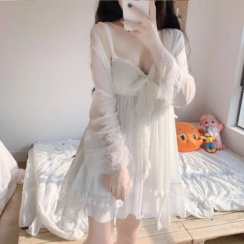 Spring And Summer New Princess Style Sweet Home Clothes Waist Down Bottom Ice Silk Suspender Nightdress Two Piece Suit Dress
Spring And Summer New Princess Style Sweet Home Clothes Waist Down Bottom Ice Silk Suspender Nightdress Two Piece Suit Dress