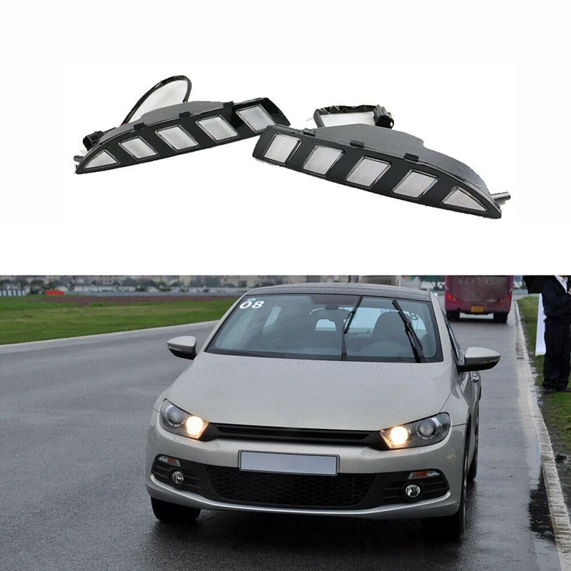 2 Color LED DRL Daytime Running Light with Fog Light Turn Signal Lamp Assembly for Scirocco 2014-2015
2 Color LED DRL Daytime Running Light with Fog Light Turn Signal Lamp Assembly for Scirocco 2014-2015