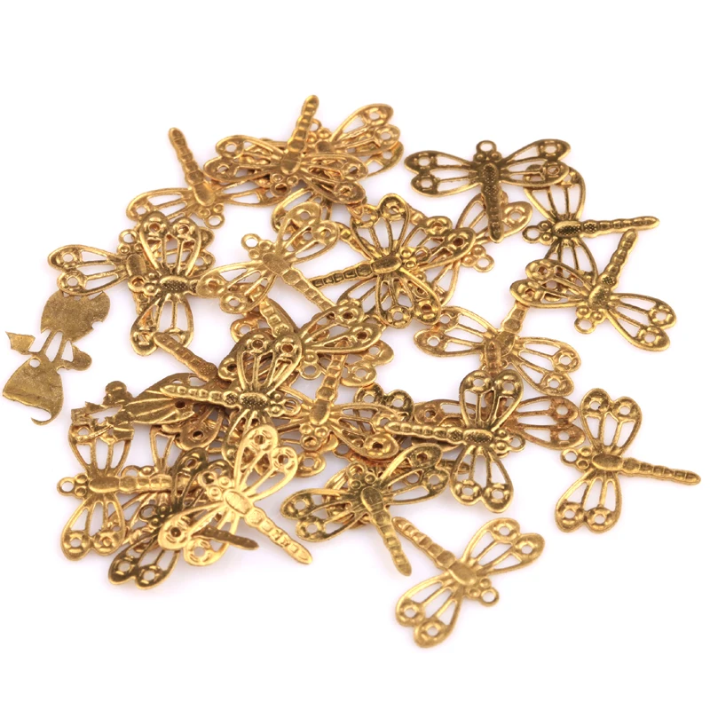 100Pcs/Lot Gold Color Plated Brass Dragonfly Charms Pendants For Jewelry Making Necklace Earrings Accessories
100Pcs/Lot Gold Color Plated Brass Dragonfly Charms Pendants For Jewelry Making Necklace Earrings Accessories