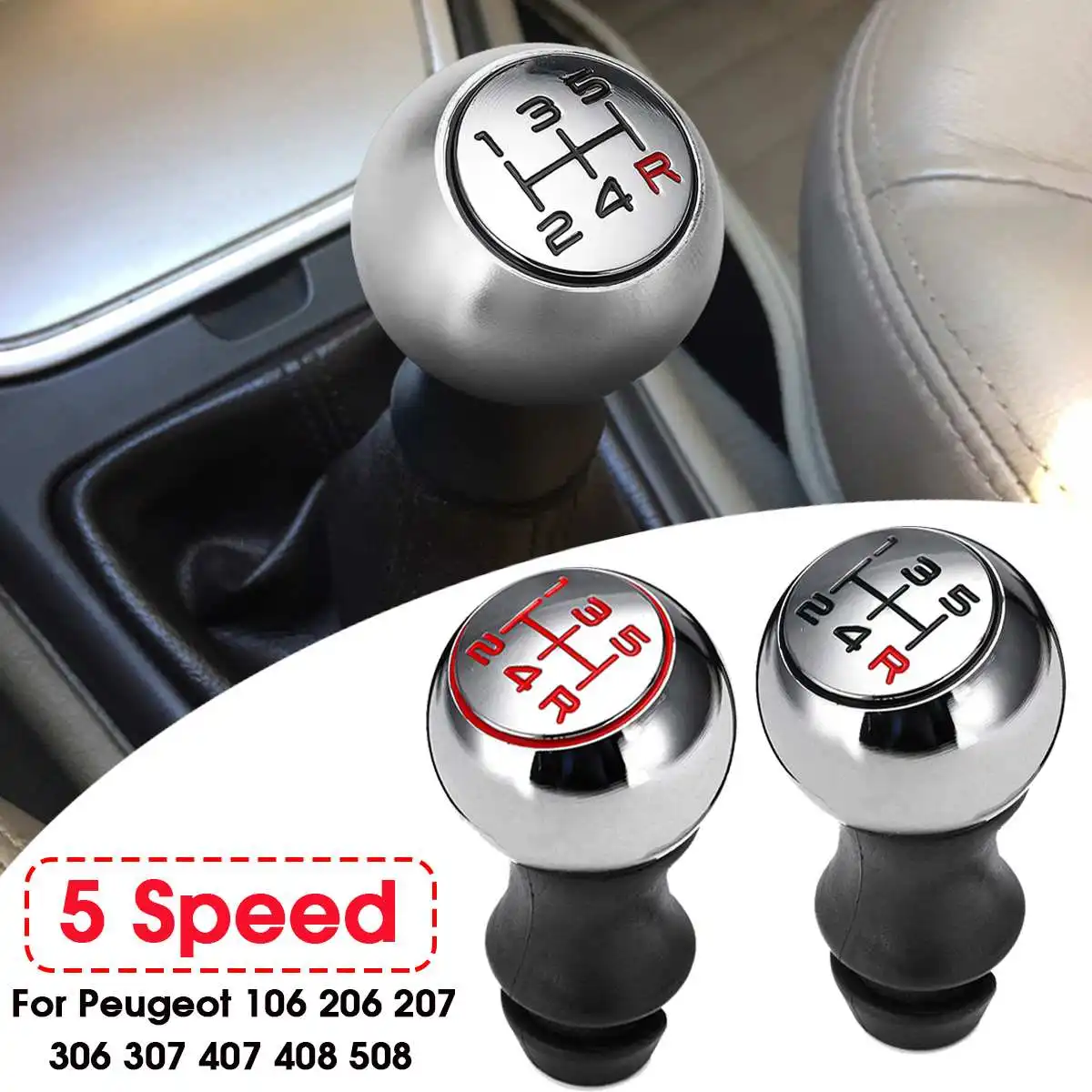 Car Accessories 5 Speed Gear Shift Knob Manual Lever For Peugeot 106 206 207 306 307 407 408 508 Gear Knob Shift Knob
Car Accessories 5 Speed Gear Shift Knob Manual Lever For Peugeot 106 206 207 306 307 407 408 508 Gear Knob Shift Knob