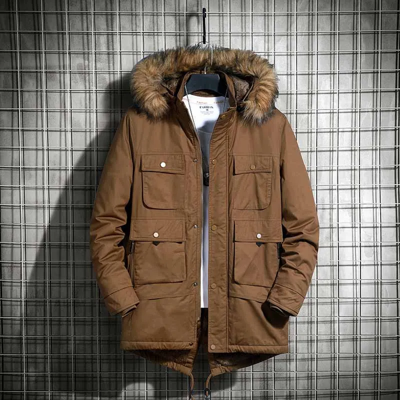 Mcikkny Men's Winter Warm Jacket And Coats Fur Collar Thermal Parka For Male Top Clothing Size L-4XL Windbreak
Mcikkny Men's Winter Warm Jacket And Coats Fur Collar Thermal Parka For Male Top Clothing Size L-4XL Windbreak