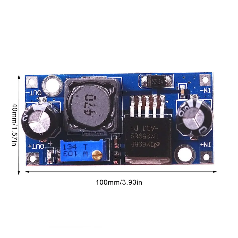 A122 Lm2596s-adj Dcdc Step-down Power Supply Module 3a Adjustable Voltage Regulator 24v To 12v 5v 3v
A122 Lm2596s-adj Dcdc Step-down Power Supply Module 3a Adjustable Voltage Regulator 24v To 12v 5v 3v