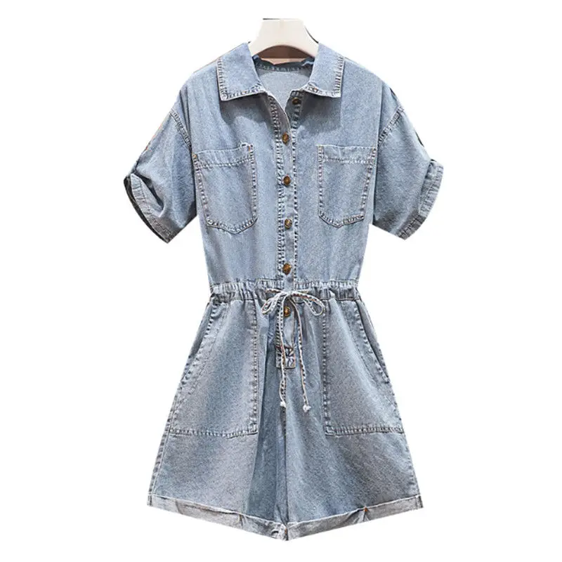 Denim one piece shorts women's 2021 spring and summer high waist show thin temperament short sleeve casual wide leg overalls
Denim one piece shorts women's 2021 spring and summer high waist show thin temperament short sleeve casual wide leg overalls
