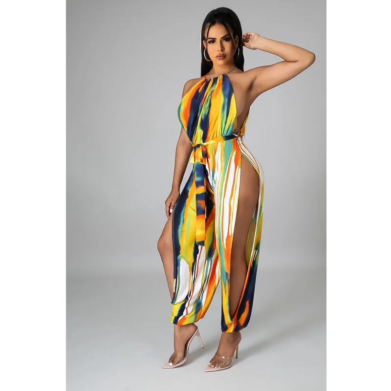 2021 Spring Summer Sling Sexy Split Rompers Womens Jumpsuit One Piece Outfits Streetwear Y2k Clothes with Waist Strap Wholesale
2021 Spring Summer Sling Sexy Split Rompers Womens Jumpsuit One Piece Outfits Streetwear Y2k Clothes with Waist Strap Wholesale