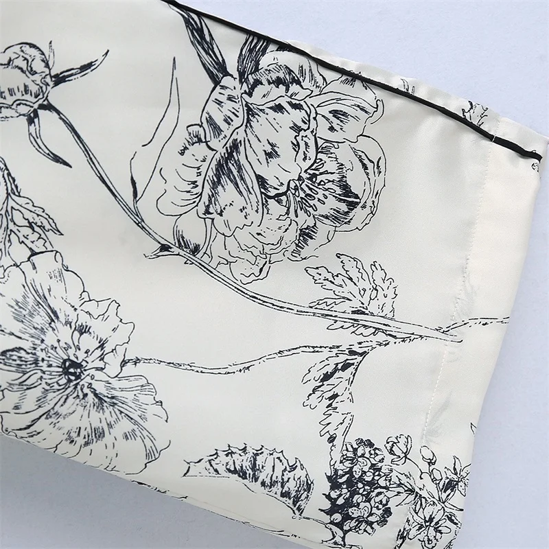 ZXQJ Women 2021 Chic Fashion Floral Print Wide Leg Pants Vintage High Elastic Waist Side Pockets Female Trousers Mujer
ZXQJ Women 2021 Chic Fashion Floral Print Wide Leg Pants Vintage High Elastic Waist Side Pockets Female Trousers Mujer