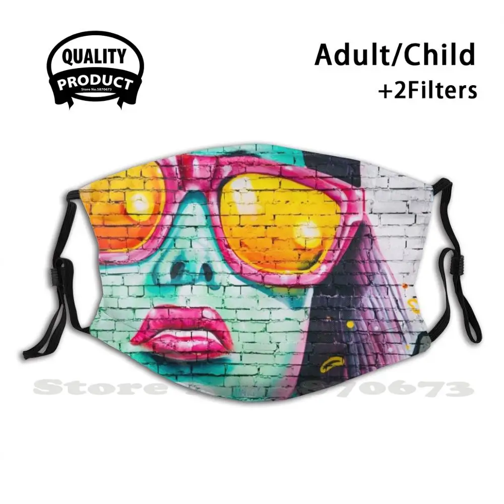 Graffiti Chic Art Funny Cool Cloth Mask Graffiti Street Art Womens Lady Graffiti Banksy Urban Stencil Modern Street Colouful
Graffiti Chic Art Funny Cool Cloth Mask Graffiti Street Art Womens Lady Graffiti Banksy Urban Stencil Modern Street Colouful