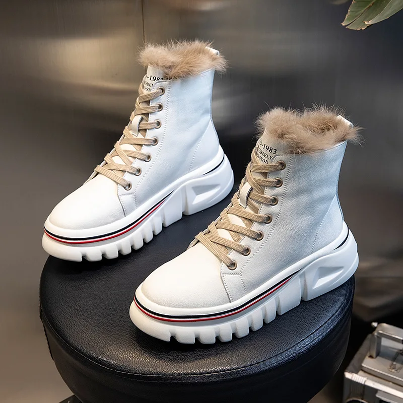 Rabbit Fur Boots for Women Winter Booties Genuine Leather Woman Shoes 2022 New Thick Wedges Thick Plush Ankle Boots Lady Botines
Rabbit Fur Boots for Women Winter Booties Genuine Leather Woman Shoes 2022 New Thick Wedges Thick Plush Ankle Boots Lady Botines