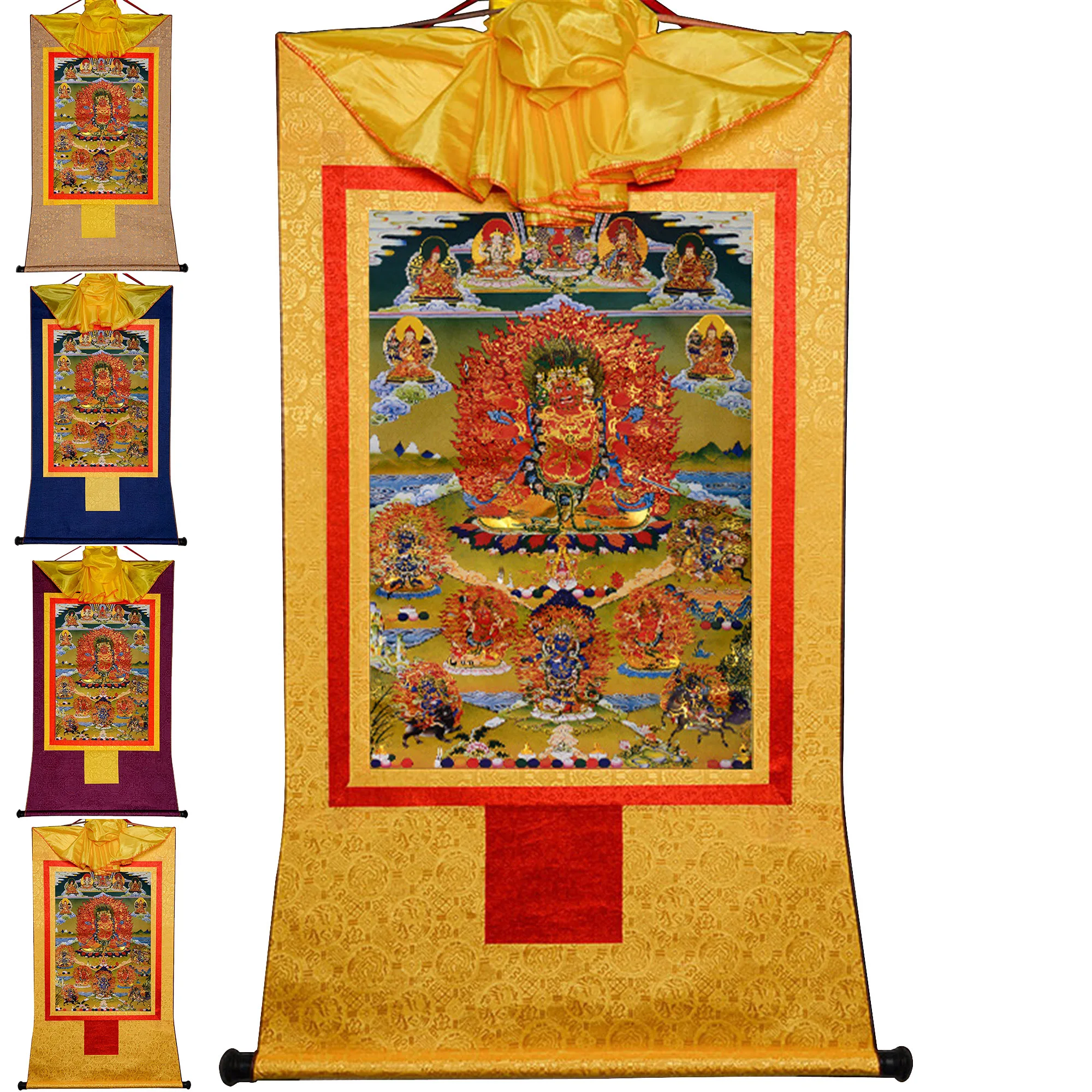Gandhanra Tibetan Thangka Painting Art,Hayagriva(Yaksha Attendant,Wisdom King in Vajrayana Buddhism),Buddhist Tapestry Wall Art 
Gandhanra Tibetan Thangka Painting Art,Hayagriva(Yaksha Attendant,Wisdom King in Vajrayana Buddhism),Buddhist Tapestry Wall Art