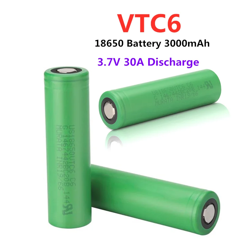 5pieces 100%.original 3.7V.3000 mAh Li ion rechargeable.18650.battery for us18650.VTC6.20A.3000mah for Sony toys tools
5pieces 100%.original 3.7V.3000 mAh Li ion rechargeable.18650.battery for us18650.VTC6.20A.3000mah for Sony toys tools