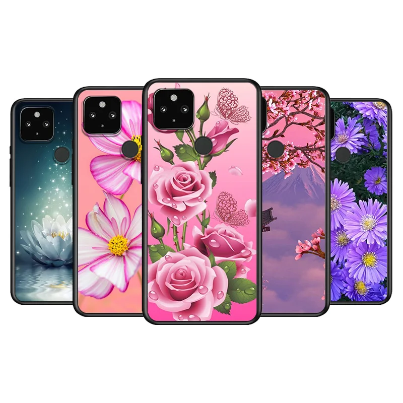 Rose lotus flower Soft TPU Silicone Black Cover For Google Pixel 5 4A 5G 4 XL Phone Case
Rose lotus flower Soft TPU Silicone Black Cover For Google Pixel 5 4A 5G 4 XL Phone Case