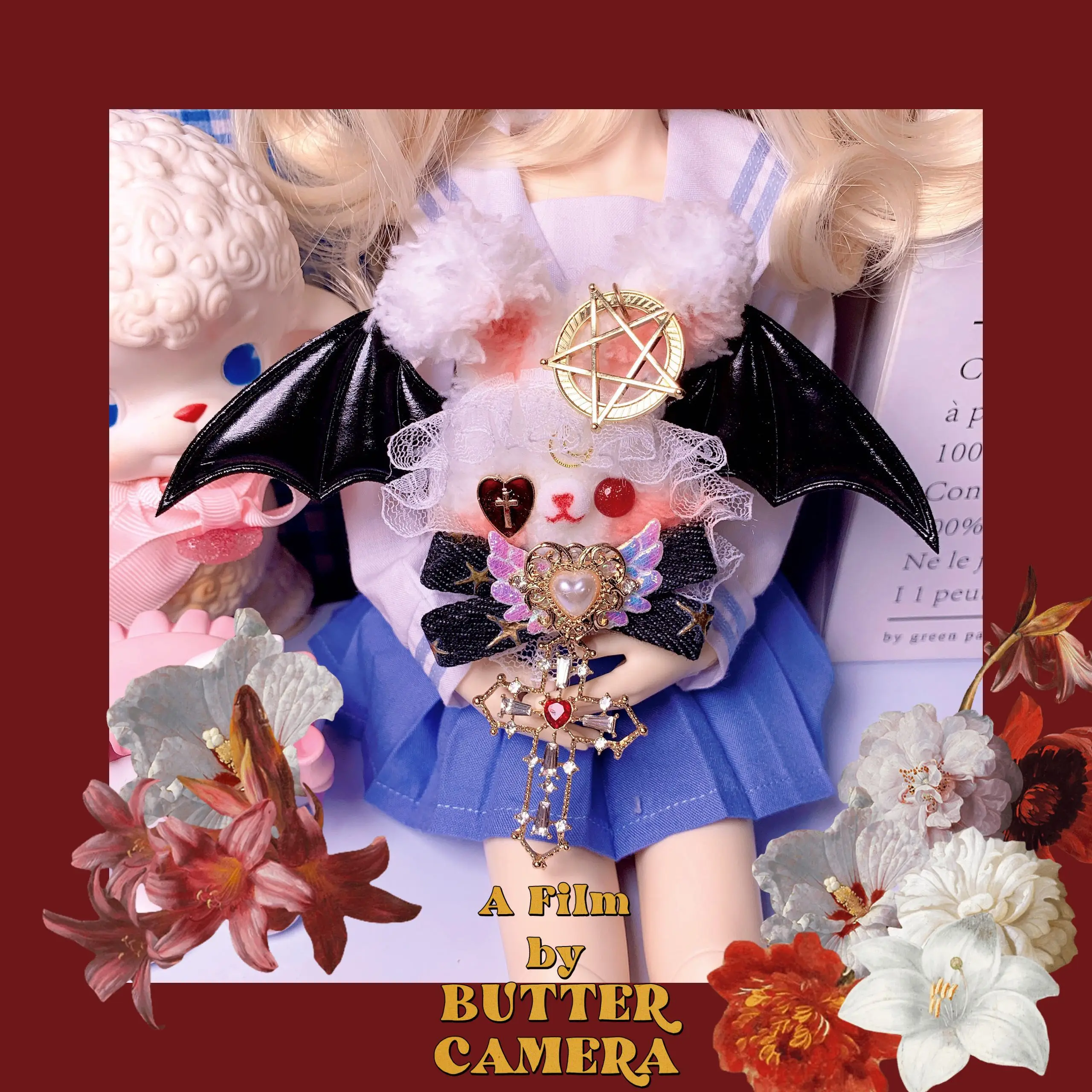 Devil Rabbit Brooch Barrettes Original Design Halloween Gift Matching JK Ornament
Devil Rabbit Brooch Barrettes Original Design Halloween Gift Matching JK Ornament
