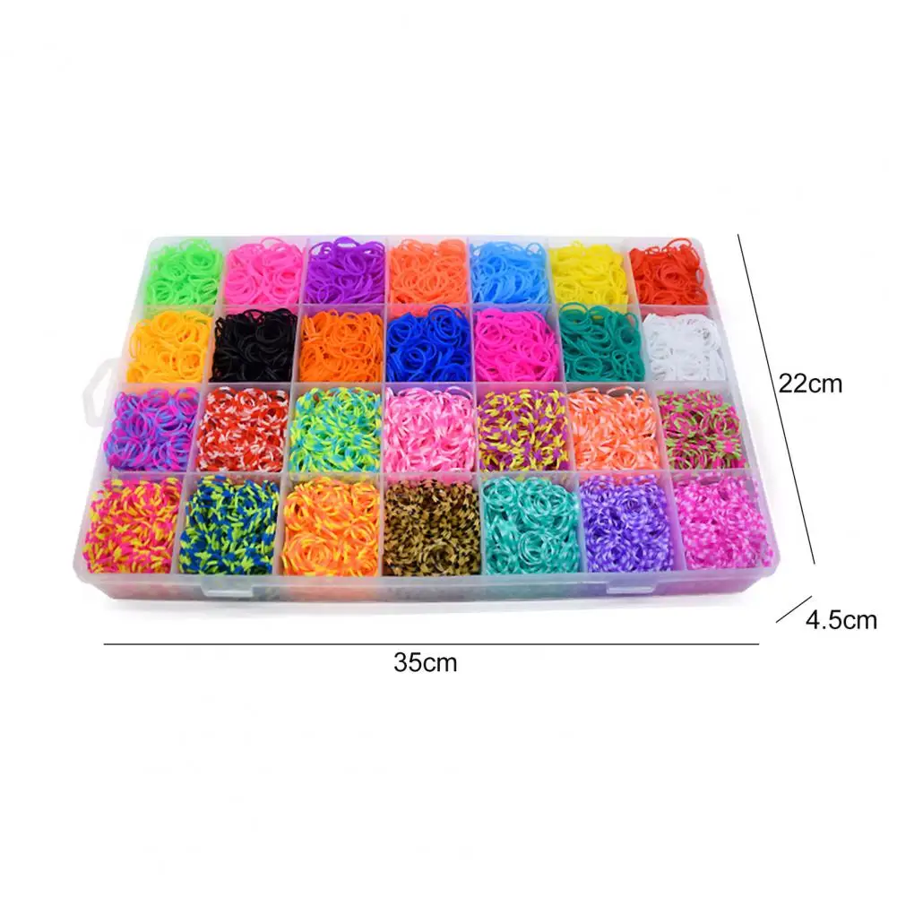 1 Box DIY Loom Band Toy High Elasticity Rainbow Colors Rubber Loom Bands Set Bracelet Accessories for Kids Adult
1 Box DIY Loom Band Toy High Elasticity Rainbow Colors Rubber Loom Bands Set Bracelet Accessories for Kids Adult