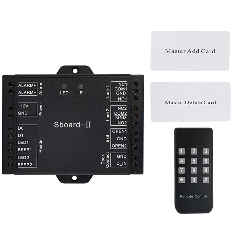Access Control Kits Dual Door Access Control Relay System Wiegand Interface Sboard-II Rfid Lock Door Access Control
Access Control Kits Dual Door Access Control Relay System Wiegand Interface Sboard-II Rfid Lock Door Access Control