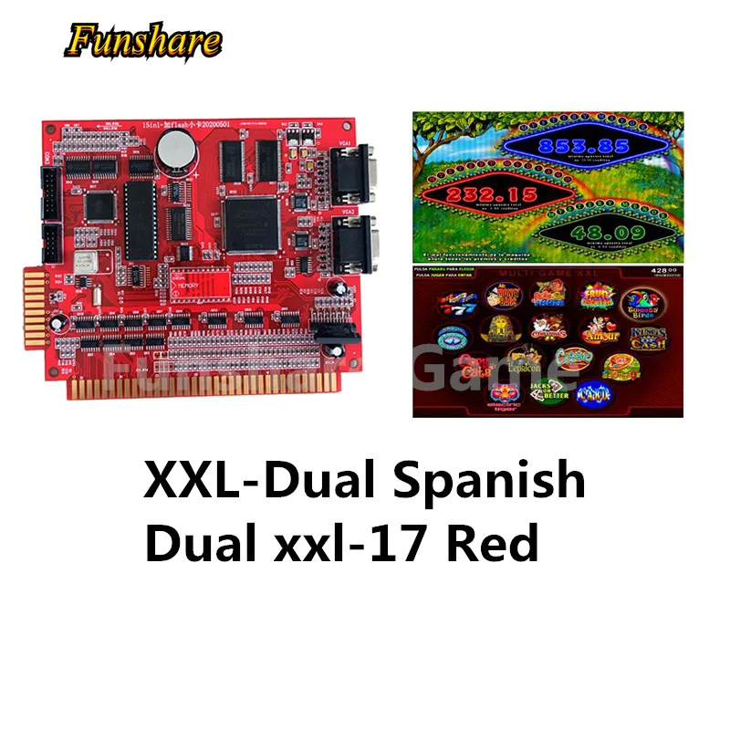 HOT Selling Arcade Slots Machine Casino Gambling Game Board Dual XXL-17 Red Spanish Version
HOT Selling Arcade Slots Machine Casino Gambling Game Board Dual XXL-17 Red Spanish Version