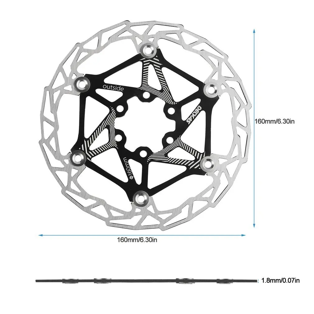 DECKAS Ultra-light MTB Mountain Bike Bicycle Brake Disc Float Floating Pads 160mm 6 Bolt Rotors Parts Cycling Accessories
DECKAS Ultra-light MTB Mountain Bike Bicycle Brake Disc Float Floating Pads 160mm 6 Bolt Rotors Parts Cycling Accessories
