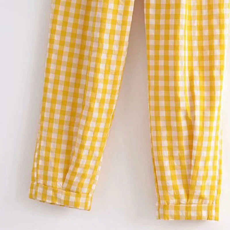 Women Summer Plaid Jumpsuits Rompers 2021 ZA Tank High waist Fashion Female Sweet Elegant Overalls Clothes
Women Summer Plaid Jumpsuits Rompers 2021 ZA Tank High waist Fashion Female Sweet Elegant Overalls Clothes