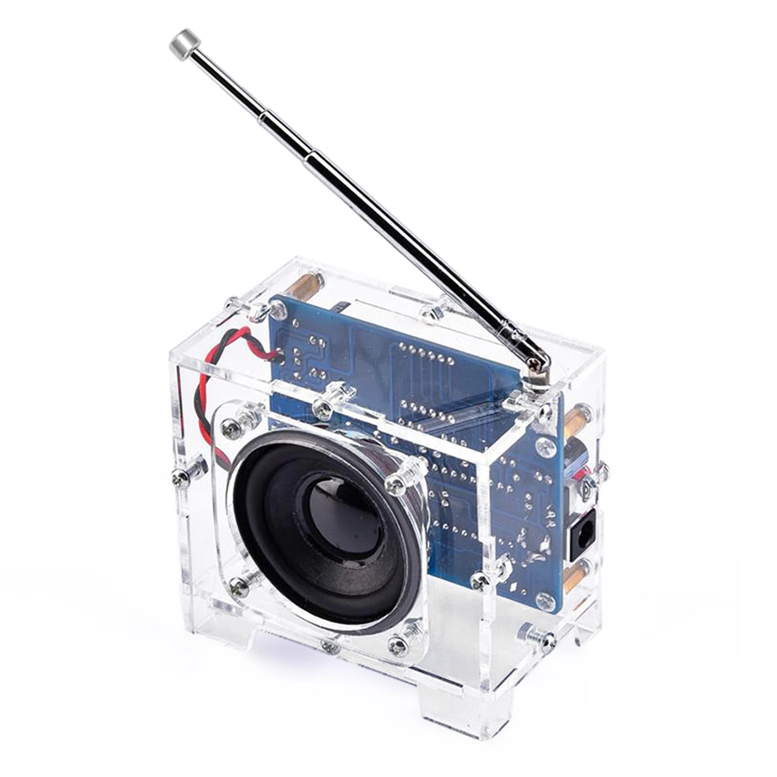 Mini TEA5767 FM Radio Receiver Transparent Shells FM Radio Radio Manufacture Kit DIY Bulk FM Digital Radio
Mini TEA5767 FM Radio Receiver Transparent Shells FM Radio Radio Manufacture Kit DIY Bulk FM Digital Radio