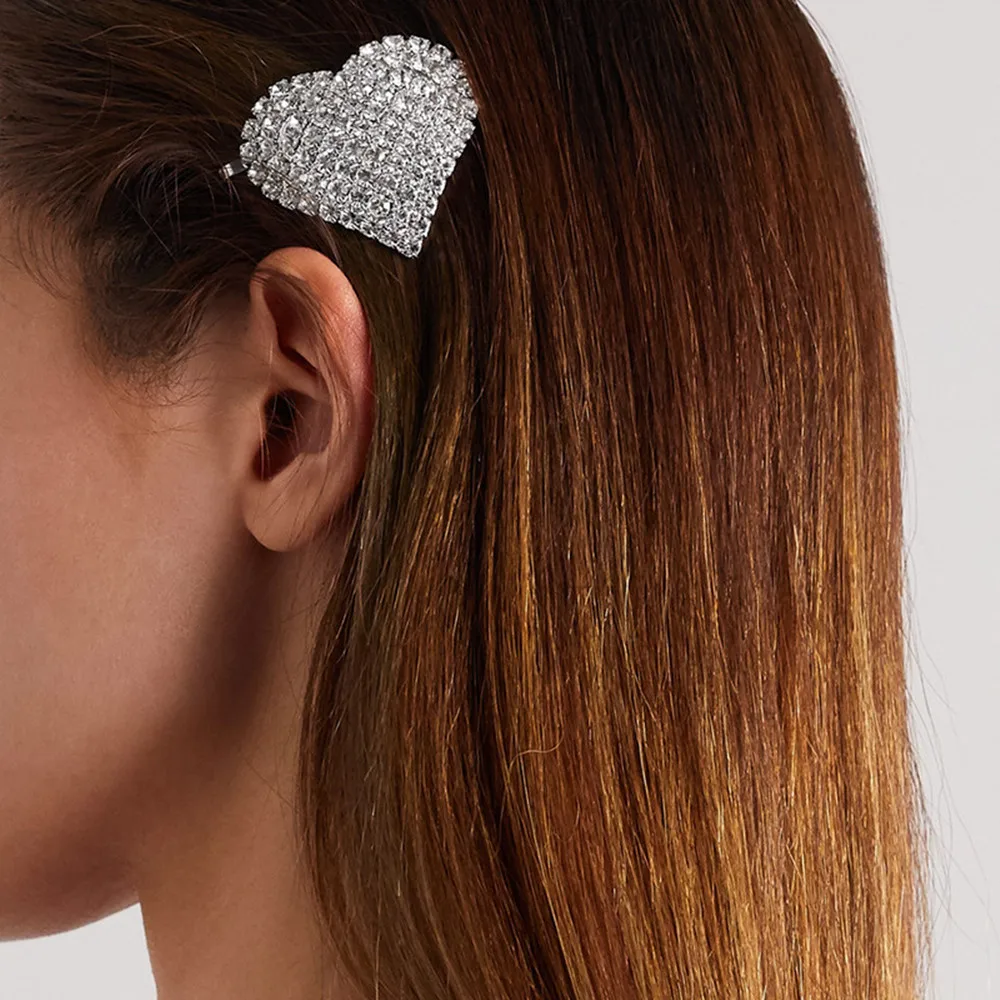 2PCS INS Luxury Full Rhinestone Sweet Love Heart Hair Clips Barrettes Hair Jewelry for Girl Bling Crystal Love Hairpins Hairgrip
2PCS INS Luxury Full Rhinestone Sweet Love Heart Hair Clips Barrettes Hair Jewelry for Girl Bling Crystal Love Hairpins Hairgrip