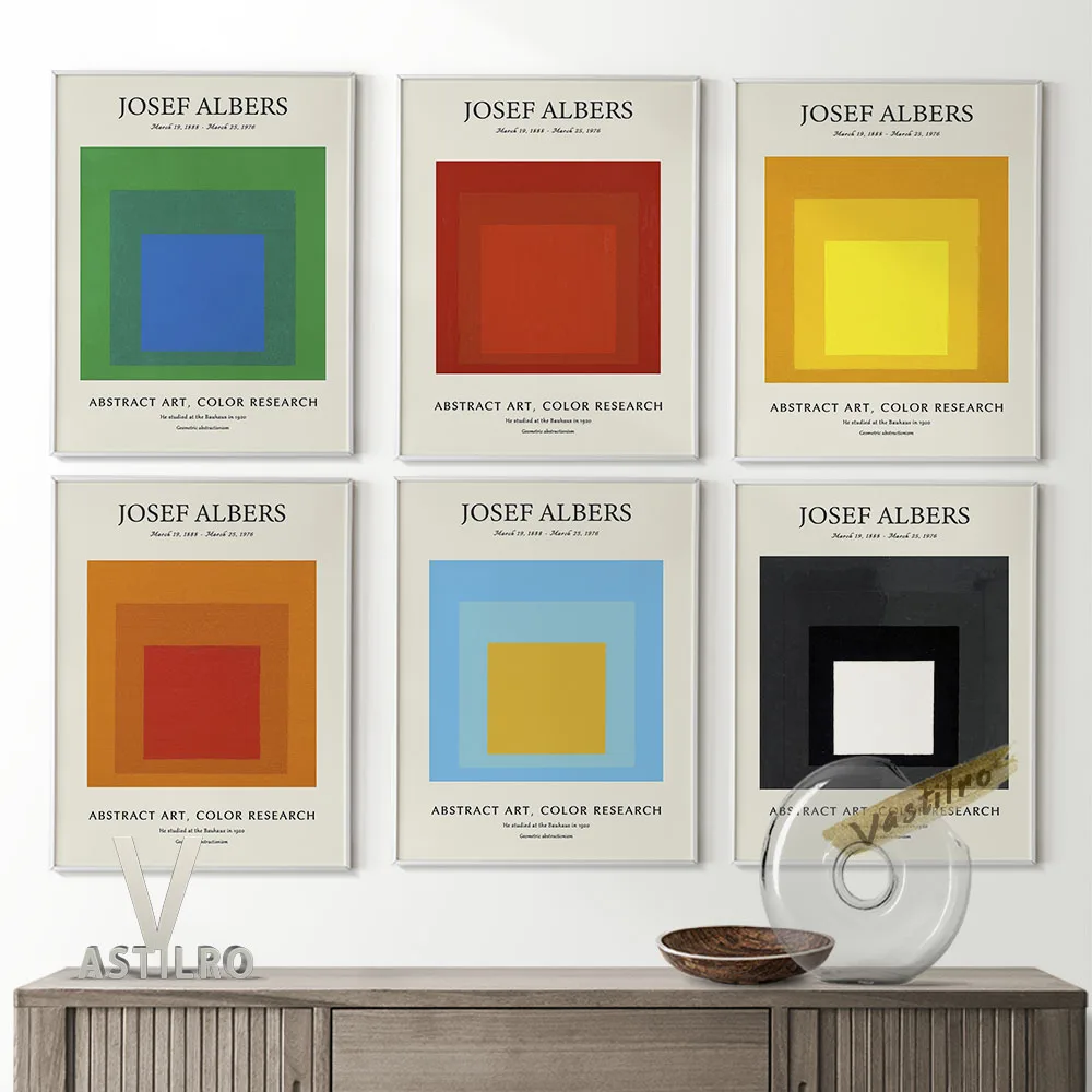 Josef Albers Exhibition Museum Canvas Painting Prints Retro Geometry Pattern Poster Wall Picture Modern High Quality Home Decor
Josef Albers Exhibition Museum Canvas Painting Prints Retro Geometry Pattern Poster Wall Picture Modern High Quality Home Decor