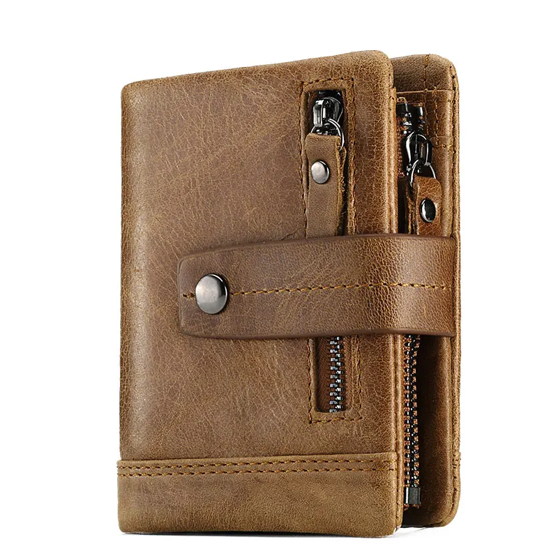 2021 Genuine Leather Fashion Men Wallet Zipper Design Female Short RFID Purse With ID Card Holder Coin Pockets Mini Wallet Women
2021 Genuine Leather Fashion Men Wallet Zipper Design Female Short RFID Purse With ID Card Holder Coin Pockets Mini Wallet Women