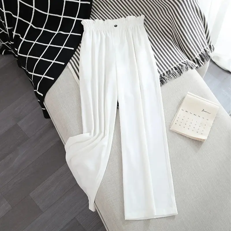 Spring and summer 2021 women's wide leg pants with high waist and drooping feeling
Spring and summer 2021 women's wide leg pants with high waist and drooping feeling