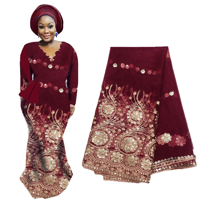 Latest Purple African Gold Sequin Lace French Tulle Lace Fabric For Wedding Party Embroidery Nigerian Lace Fabric 2019
Latest Purple African Gold Sequin Lace French Tulle Lace Fabric For Wedding Party Embroidery Nigerian Lace Fabric 2019