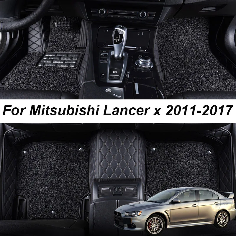 Double layer Leather 3D interior Parts Customized Car Floor Mats For Mitsubishi lancer x 2011 2012 Carpets Rug Pads Accessories
Double layer Leather 3D interior Parts Customized Car Floor Mats For Mitsubishi lancer x 2011 2012 Carpets Rug Pads Accessories
