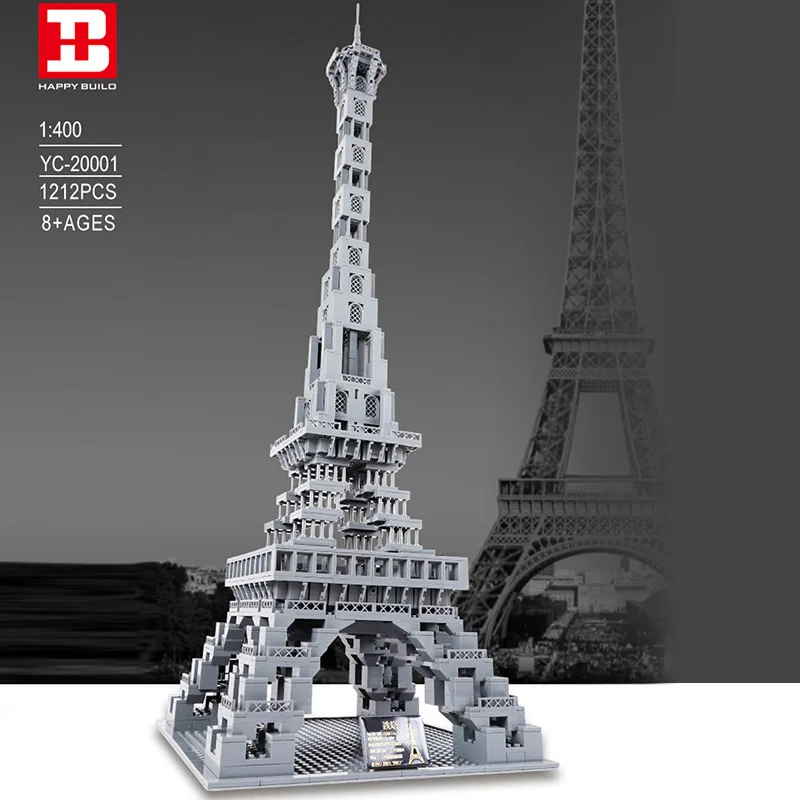 YC20001 City Building Model Eiffel Tower In Paris France Modular Street View Series Children Assemble Toy Blocks Gifts For Boys
YC20001 City Building Model Eiffel Tower In Paris France Modular Street View Series Children Assemble Toy Blocks Gifts For Boys