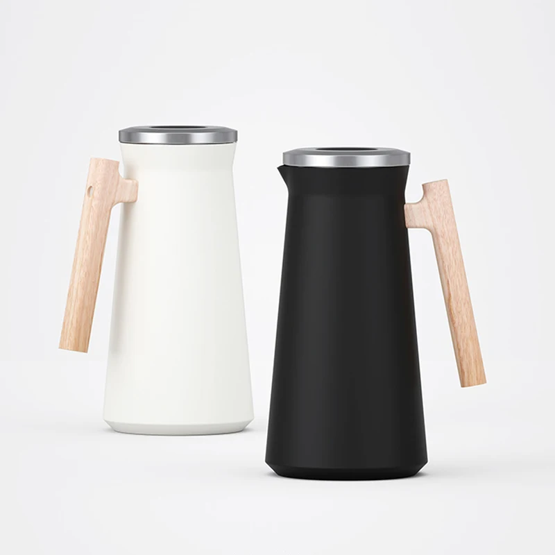 Nordic style Wooden Handle Household Large-Capacity Thermos Vacuum Coffee Pot 304 Stainless Steel Insulation Kettle
Nordic style Wooden Handle Household Large-Capacity Thermos Vacuum Coffee Pot 304 Stainless Steel Insulation Kettle