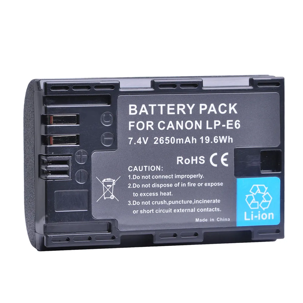 Зарядное устройство Rapid Dual LP-E6 для зарядки аккумуляторов с Canon EOS 5D4 5D3 R5 90D 6D2 6D 60D 5D2