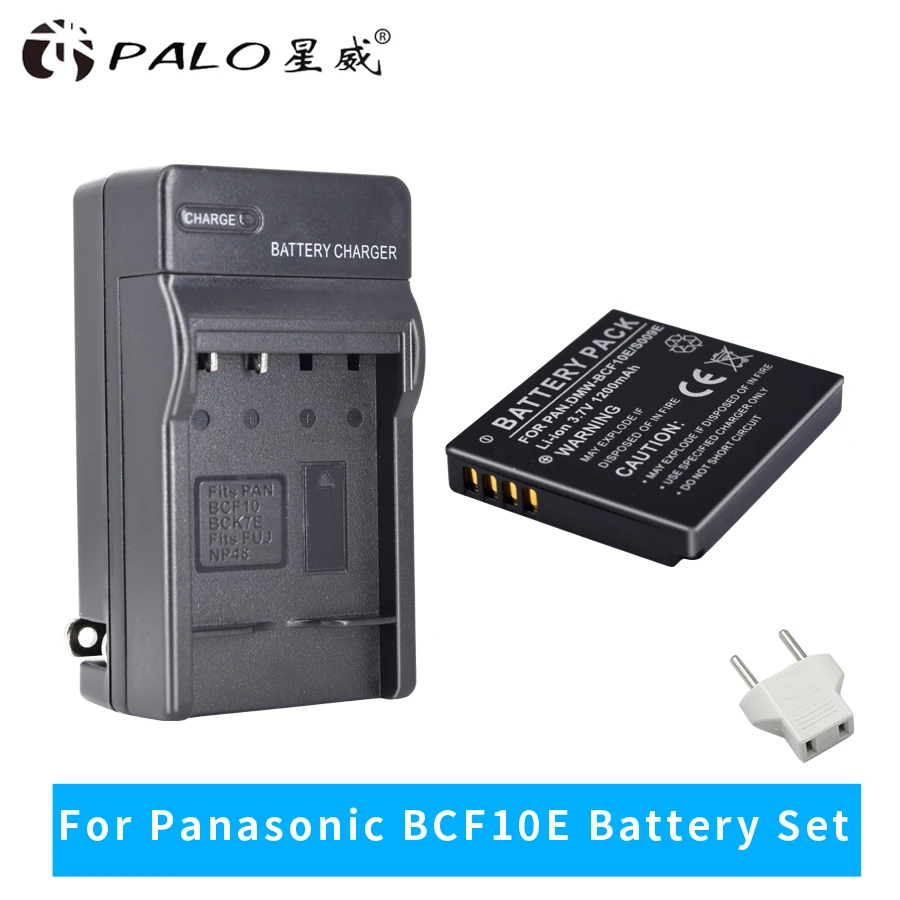 

PALO DMW-BCF10 DMW BCF10E bcf10 3.7V 1200mAh Camera Battery for Panasonic CGA-S106 S106B S/106C S/106D S/106B