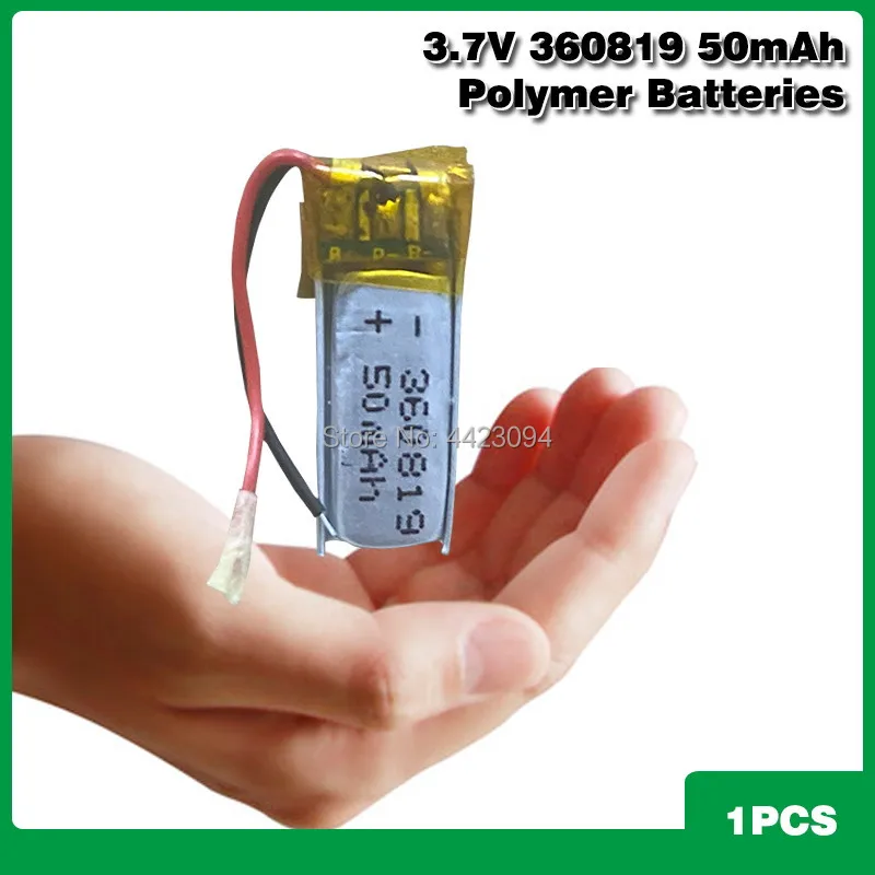 50mAh 3.7V 360819 Lithium Polymer Li-Po li ion Rechargeable Battery For Mp3 MP4 MP5 GPS mobile bluetooth speaker earphone
50mAh 3.7V 360819 Lithium Polymer Li-Po li ion Rechargeable Battery For Mp3 MP4 MP5 GPS mobile bluetooth speaker earphone