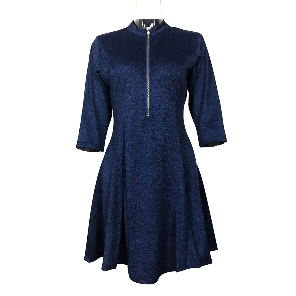2020 elegant vintage a-line solid woman dresseschic style half sleeve zipper empire knee length female dresses
2020 elegant vintage a-line solid woman dresseschic style half sleeve zipper empire knee length female dresses
