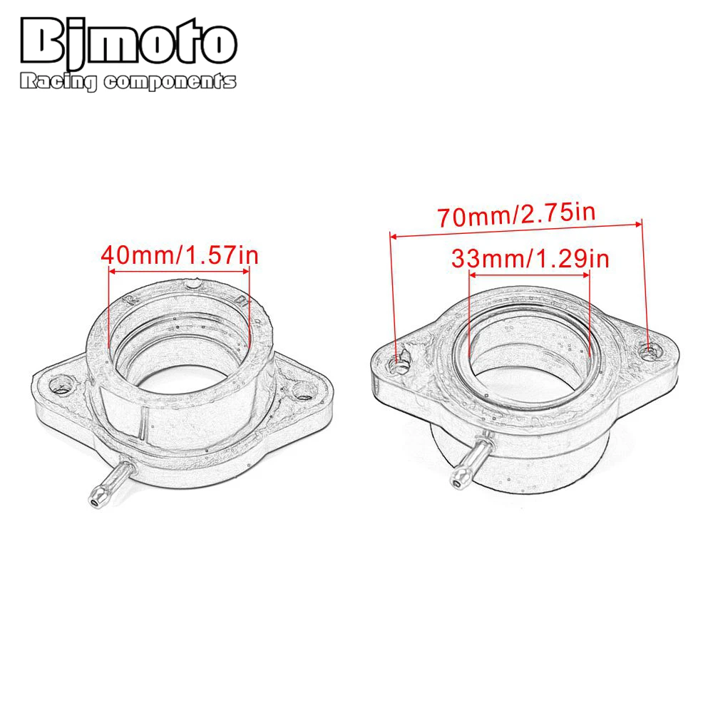 2PCS Motorcycle 3G1-13586-00-00 Carburetor Adapters Interface Insulator Connectors Gum Manifold Glue For Yamaha XS650 1978-1983
2PCS Motorcycle 3G1-13586-00-00 Carburetor Adapters Interface Insulator Connectors Gum Manifold Glue For Yamaha XS650 1978-1983