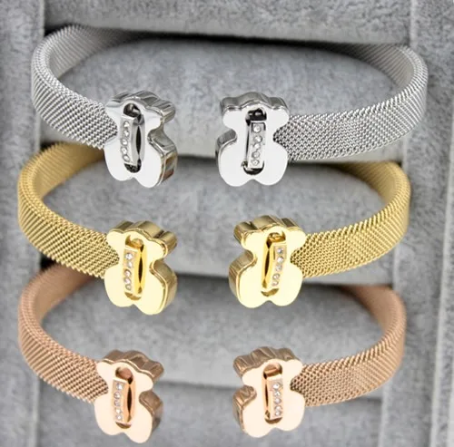 HOT Osito Oso Stainless Steel Gold Color Girl Bracelet Trendy Men Charm boy Adjustable Size Lucky Gift Bangle G30
HOT Osito Oso Stainless Steel Gold Color Girl Bracelet Trendy Men Charm boy Adjustable Size Lucky Gift Bangle G30