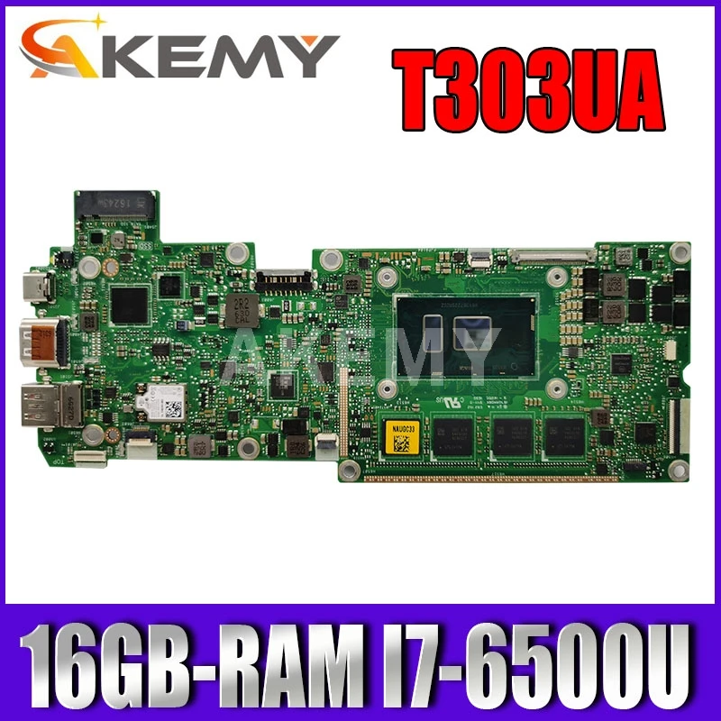 Материнская плата для ноутбука T303UA для ASUS Transformer 3 Pro T303UA T303U оригинальная материнская плата 16GB-RAM I7-6500U
Материнская плата для ноутбука T303UA для ASUS Transformer 3 Pro T303UA T303U оригинальная материнская плата 16GB-RAM I7-6500U